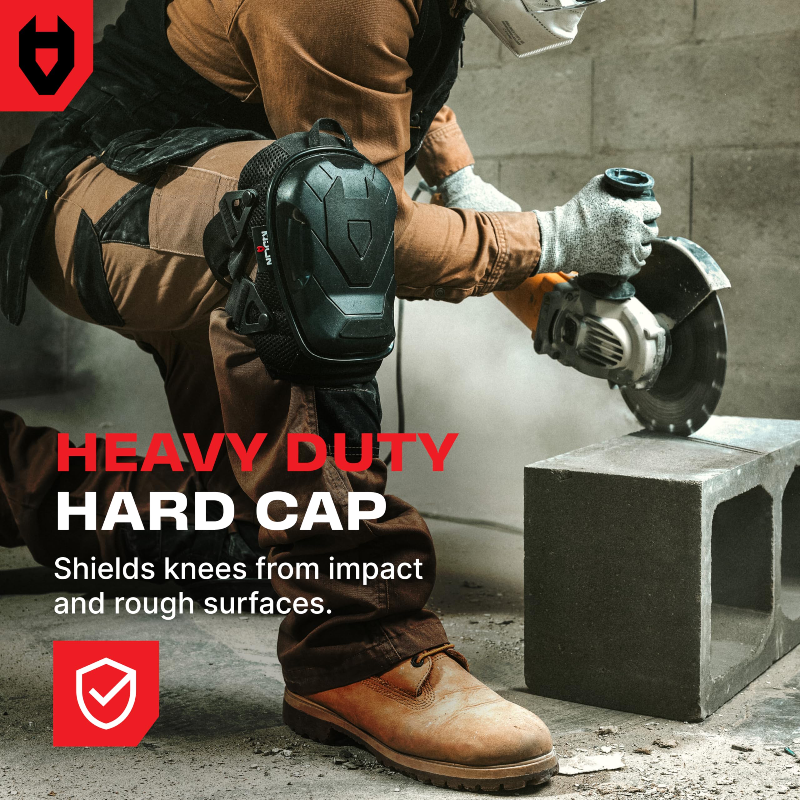NoCry dual-layer gel padding cushions knees for comfortable long kneeling.