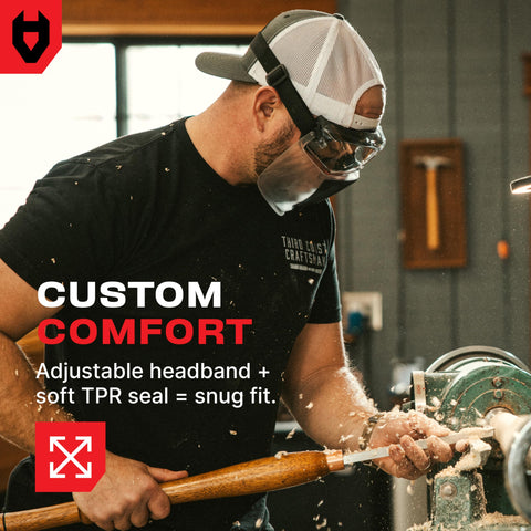 NoCry polycarbonate guard delivers durable, high-impact protection.