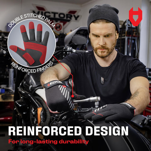 Breathable and flexible NoCry gloves crafted with spandex for all-day comfort.