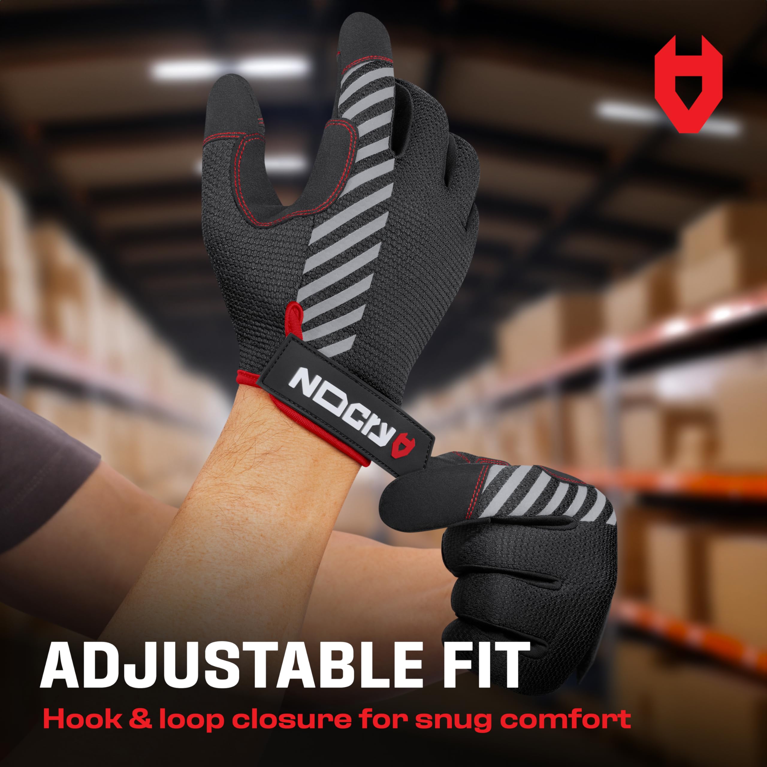 Machine-washable NoCry gloves simplify cleanup after messy projects.