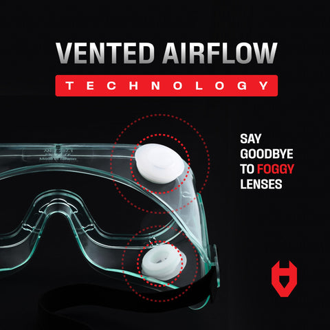 NoCry goggles offer 99% UV protection for outdoor tasks.