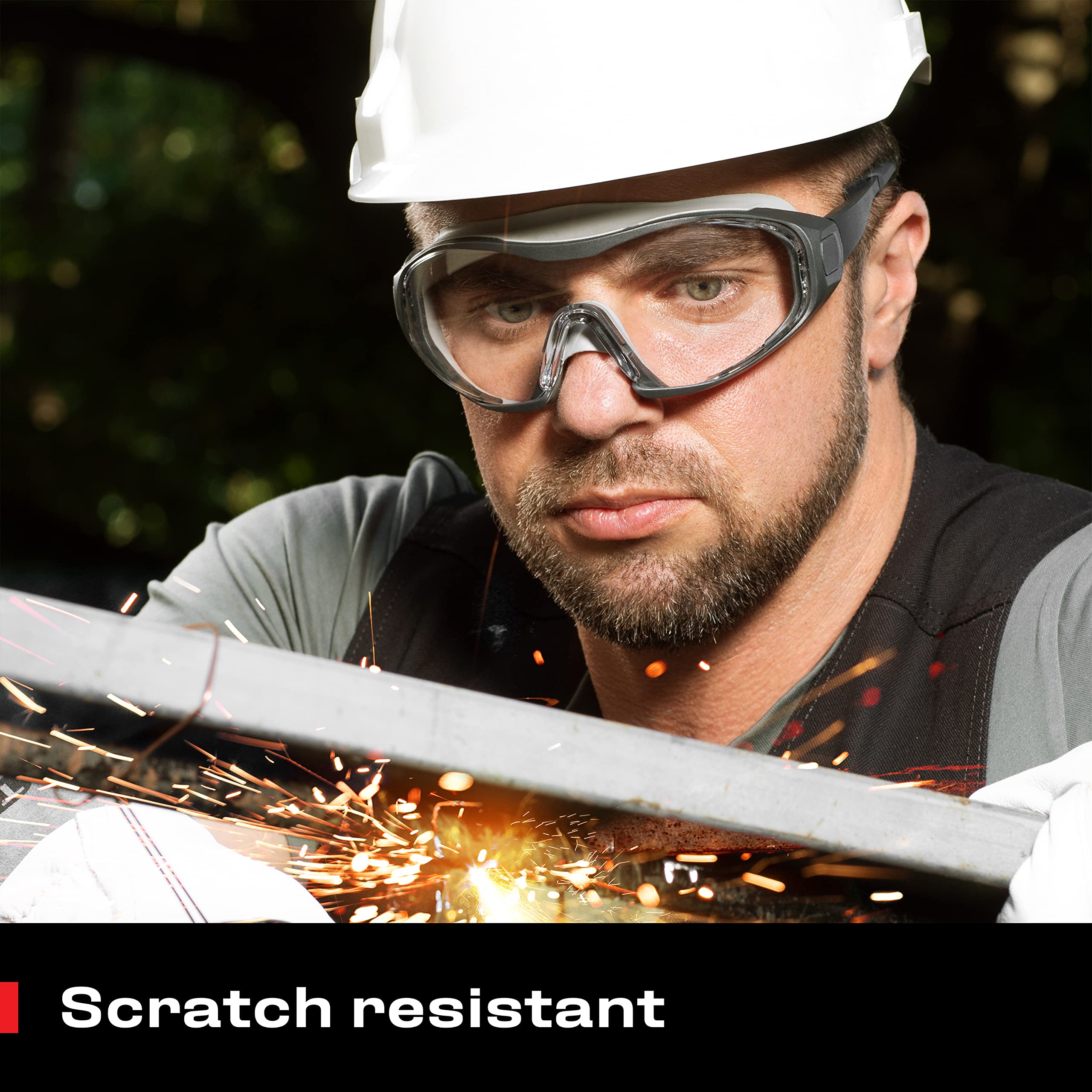 NoCry safety goggles angled vents promote airflow to reduce fogging