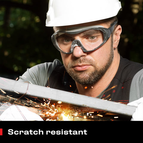 NoCry safety goggles angled vents promote airflow to reduce fogging