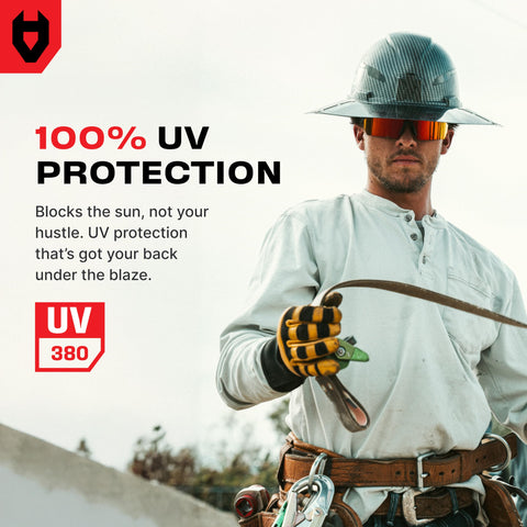 nocry wraparound design for secure eye protection from angles.