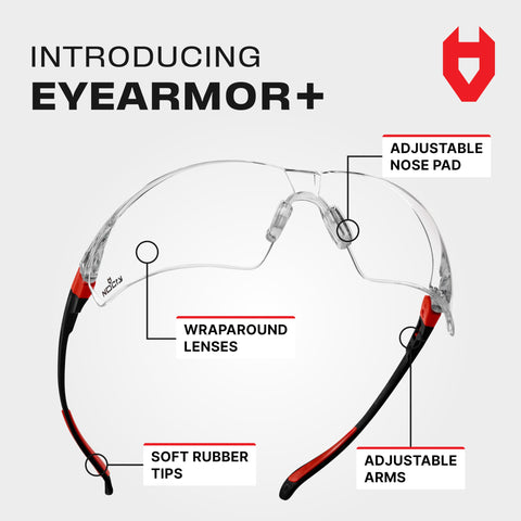 NoCry wraparound lenses provide lateral protection for challenging work environments