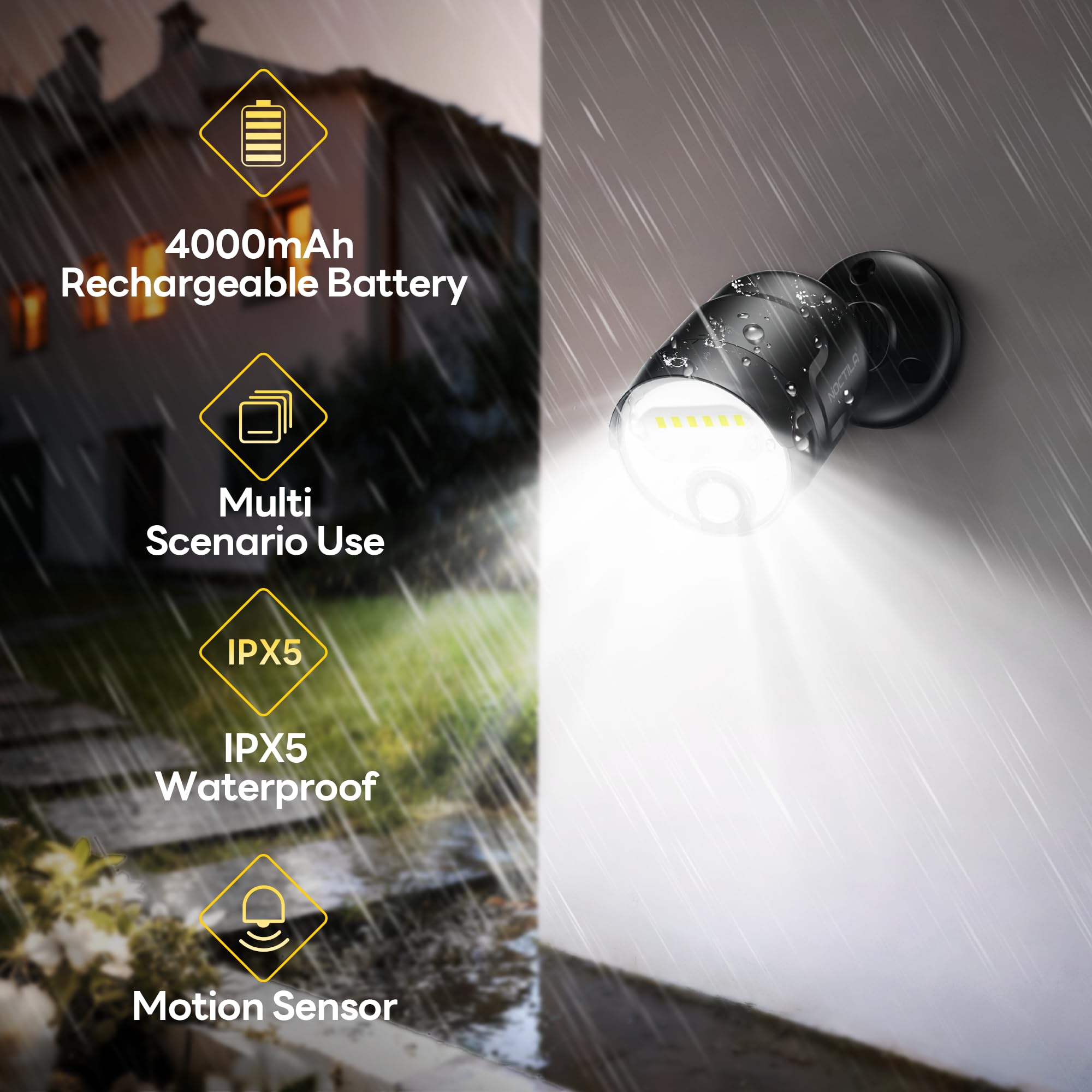 Noctila motion sensor activation lights path as you approach