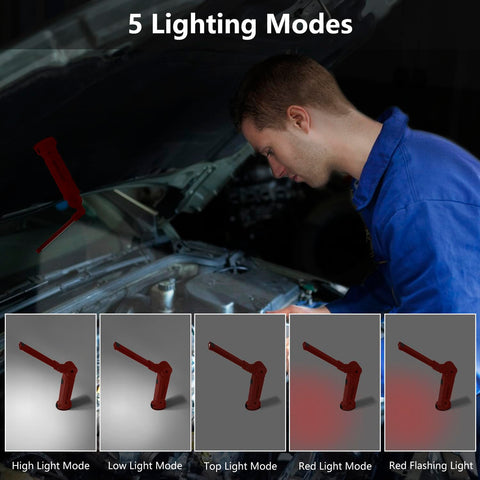 NODINIHU 360 rotate light illuminates corners for precise tasks
