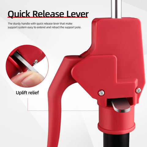 NOEAIKE cabinet jack quick-release lever speeds extension and setup.