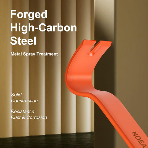 NOEAIKE orange-coated high-carbon steel pry bar resists rust