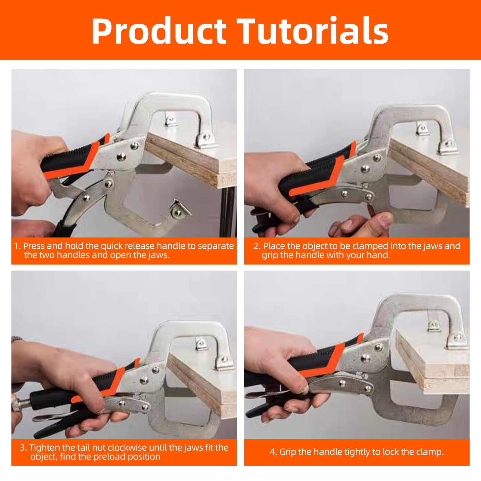 NOEAIKE locking pliers delivering dependable force for temporary holds.
