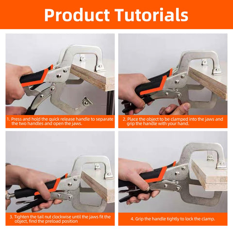 NOEAIKE locking pliers delivering dependable force for temporary holds.