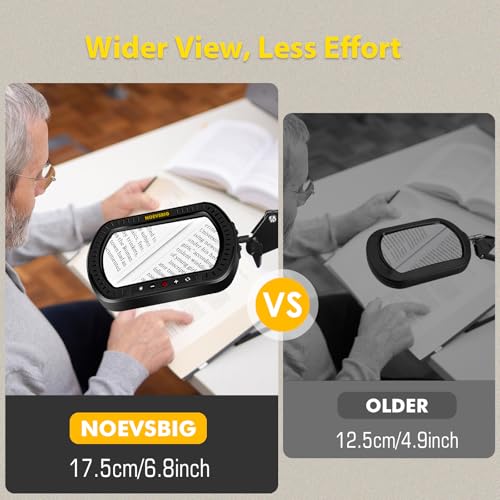 NOEVSBIG 10x optical glass lens delivers a wider, distortion-free view for crafts.