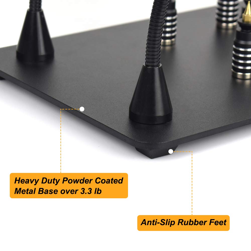 NOEVSBIG 360-degree clamps rotate for versatile component access with protection.