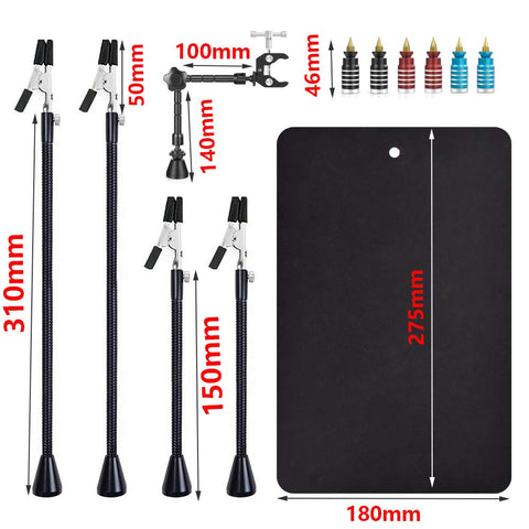 NOEVSBIG alligator clips grip small parts without slipping.