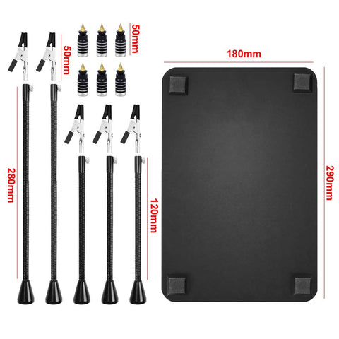 NOEVSBIG assembled station shown on a workbench for electronics repair tasks.