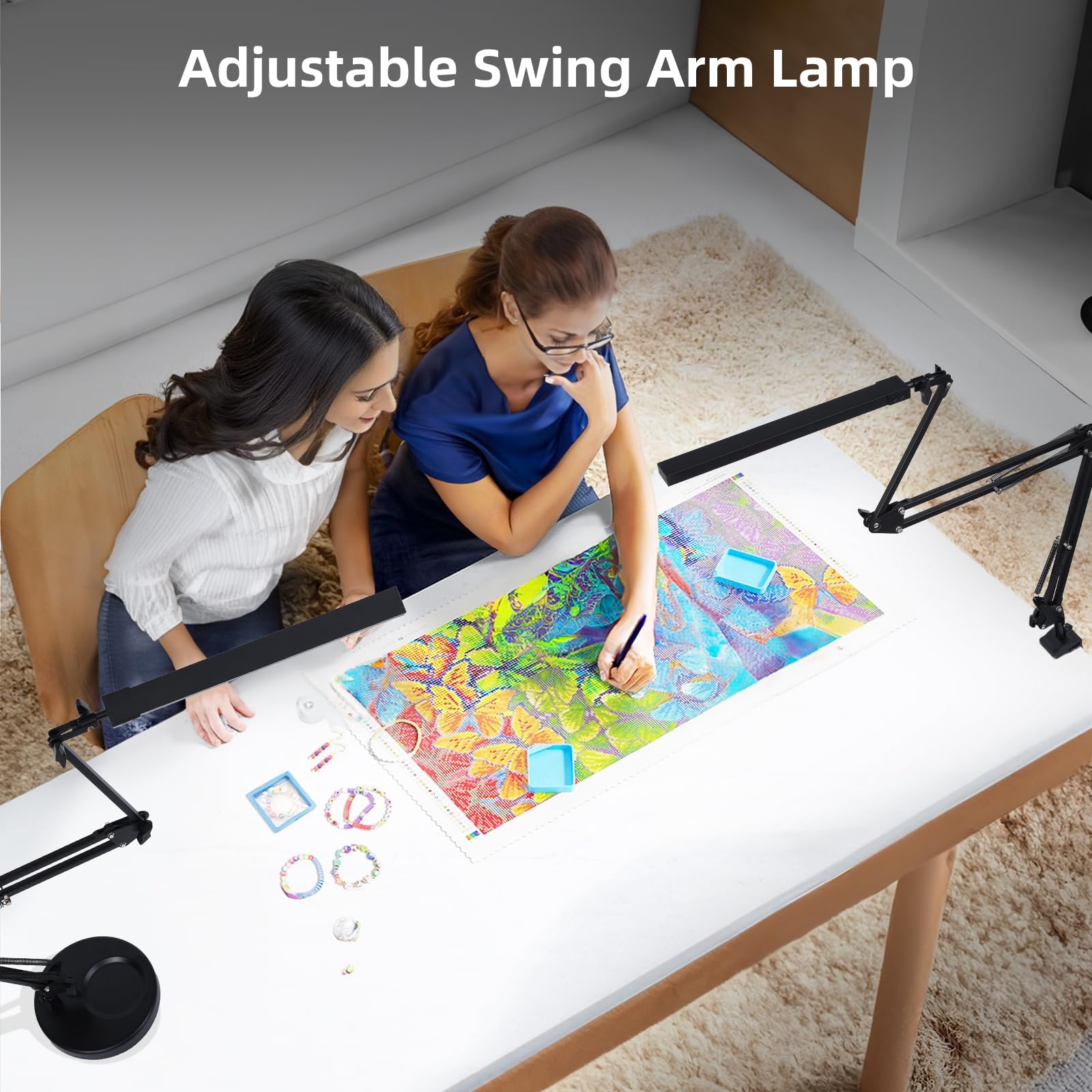 NOEVSBIG versatile desk lamp ideal for office, crafts, and reading.