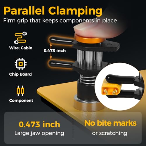NOEVSBIG Helping Hands with dual jaws enables faster component setup