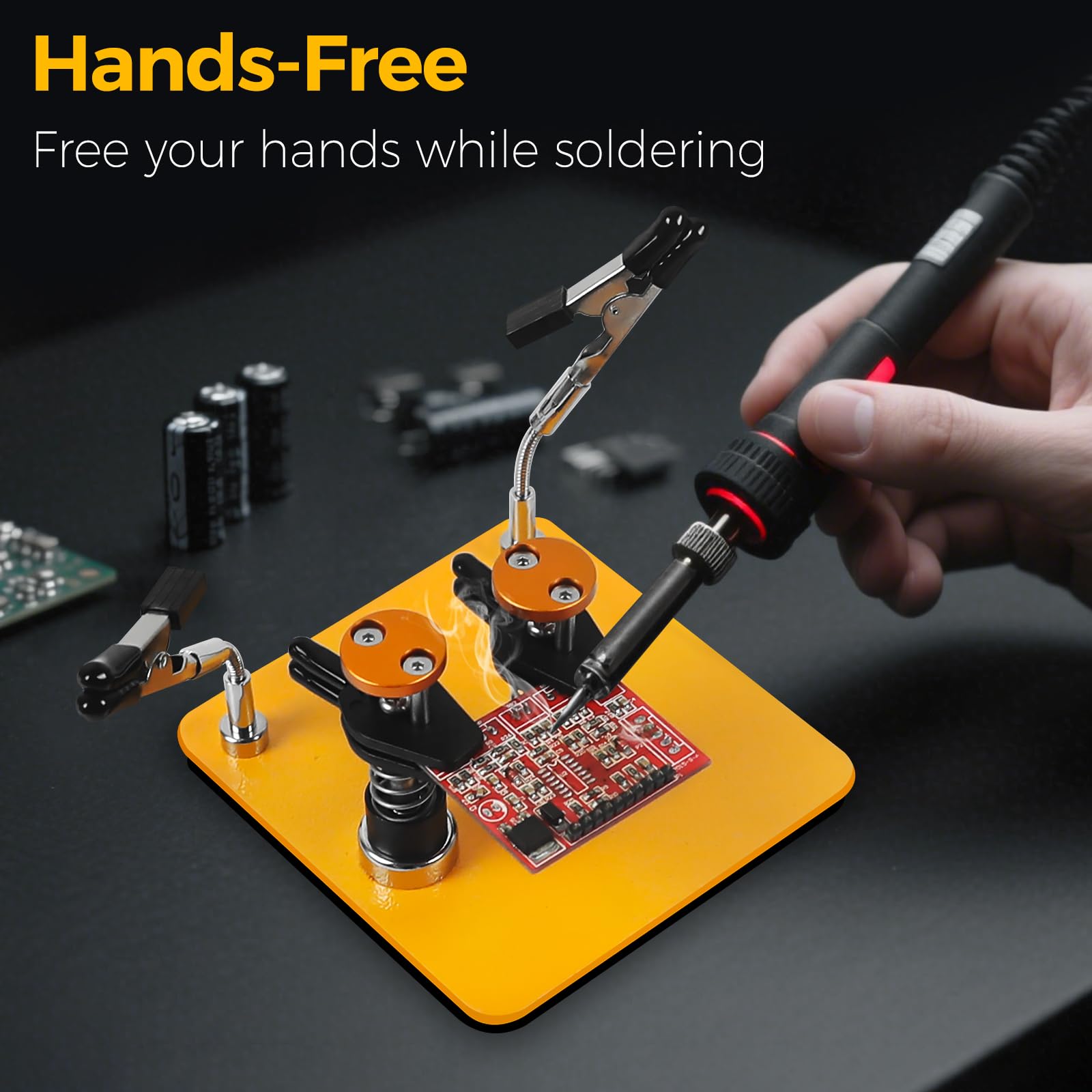 NOEVSBIG Helping Hands soft rubber jaws protect delicate components