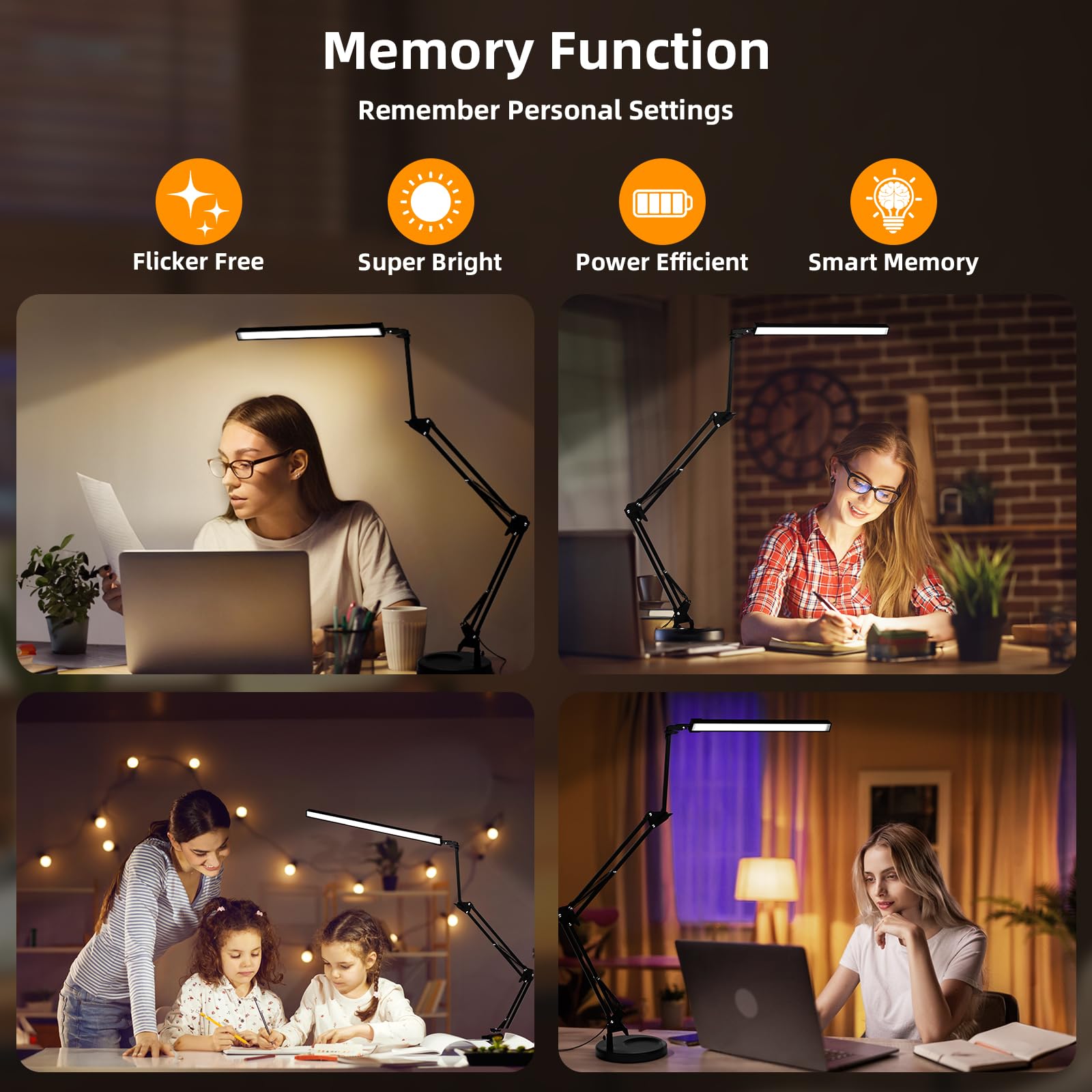 NOEVSBIG lamp delivers high-CRI lighting for accurate color perception.