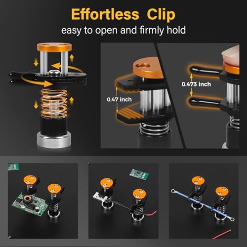 NOEVSBIG Magnetic Helping Hands quick-release mechanism speeds setup