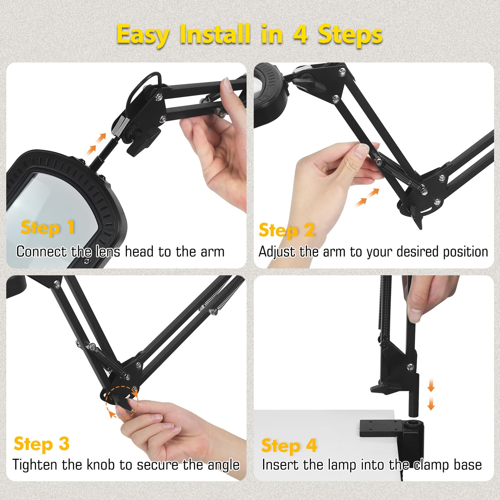 NOEVSBIG pre-assembled bracket ensures quick, tool-free mounting.