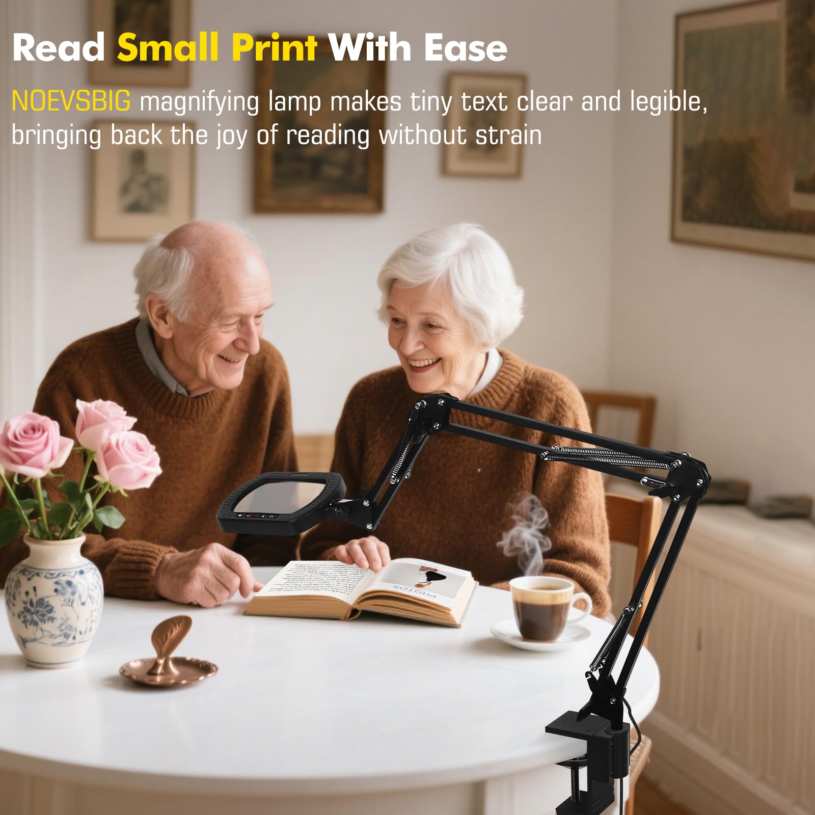 NOEVSBIG senior-friendly task light adapts to vision needs and detail work.
