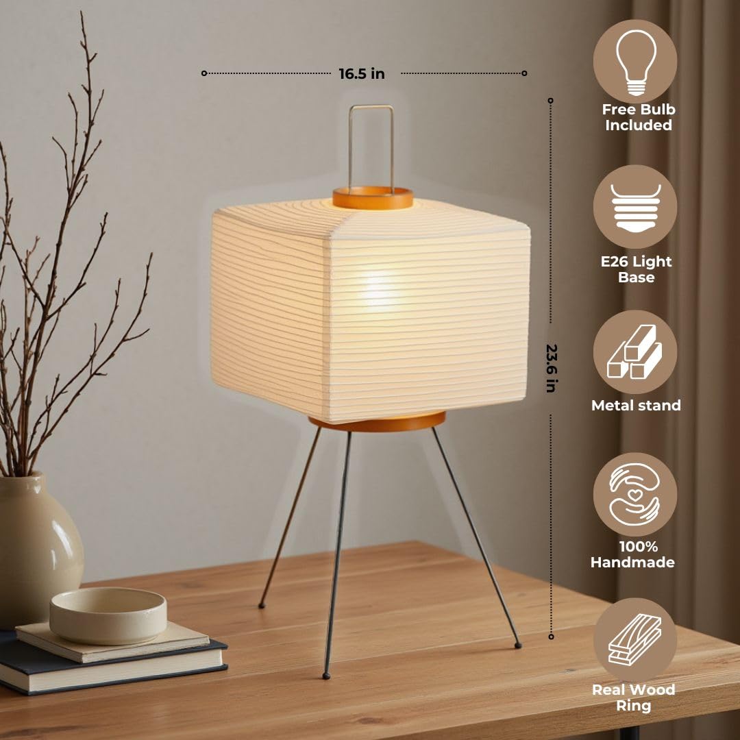 Nogy Akari floor lamp base detail highlighting sturdy metal construction for stability