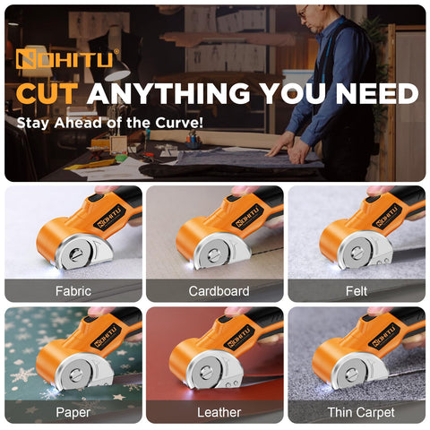 Nohitu cordless scissors include two blades for versatility