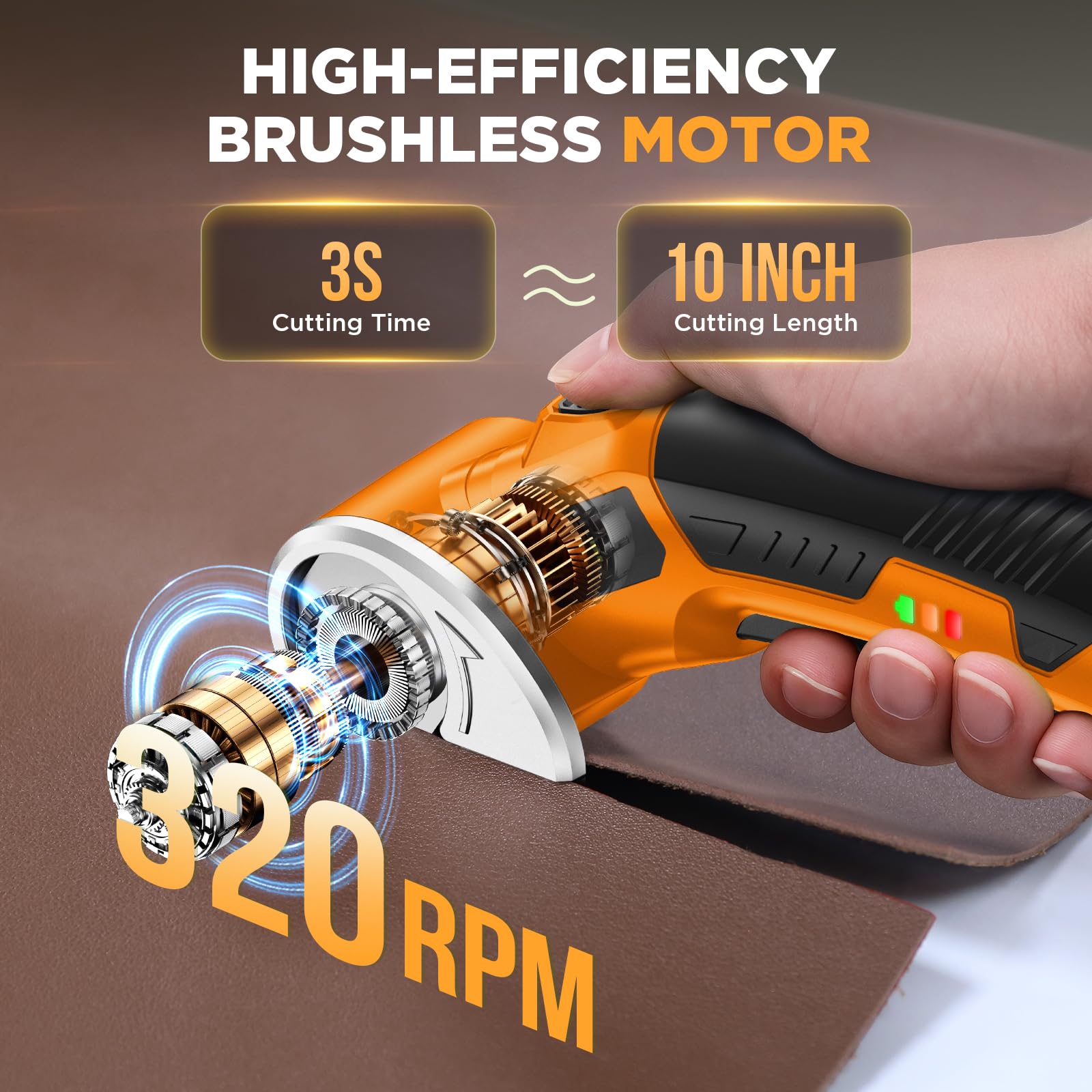 Nohitu ergonomic grip offers comfortable handling during extended use