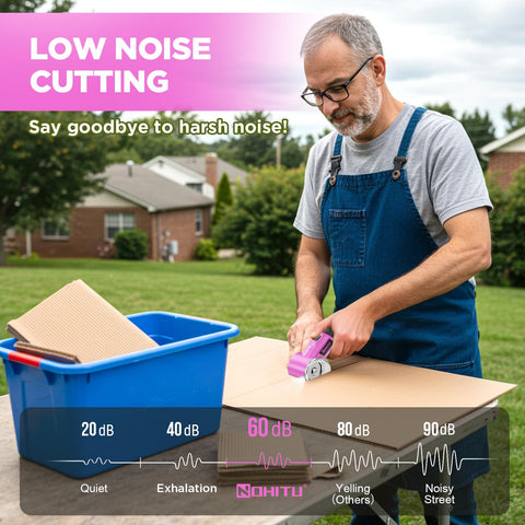 Nohitu cordless scissors Type-C charging port for fast recharges