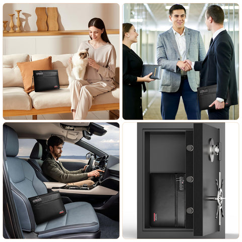 Noiposi TSA-approved dual-button lock secures both compartments with a single code.