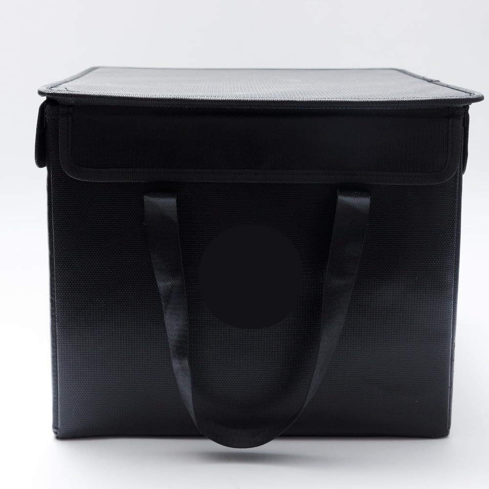 Nokbox fireproof box with lid closed, secure document storage ready.
