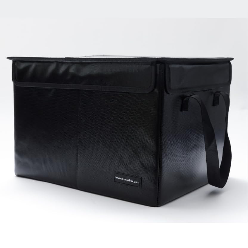 Nokbox large 17x13x11 box fits oversized documents and records.