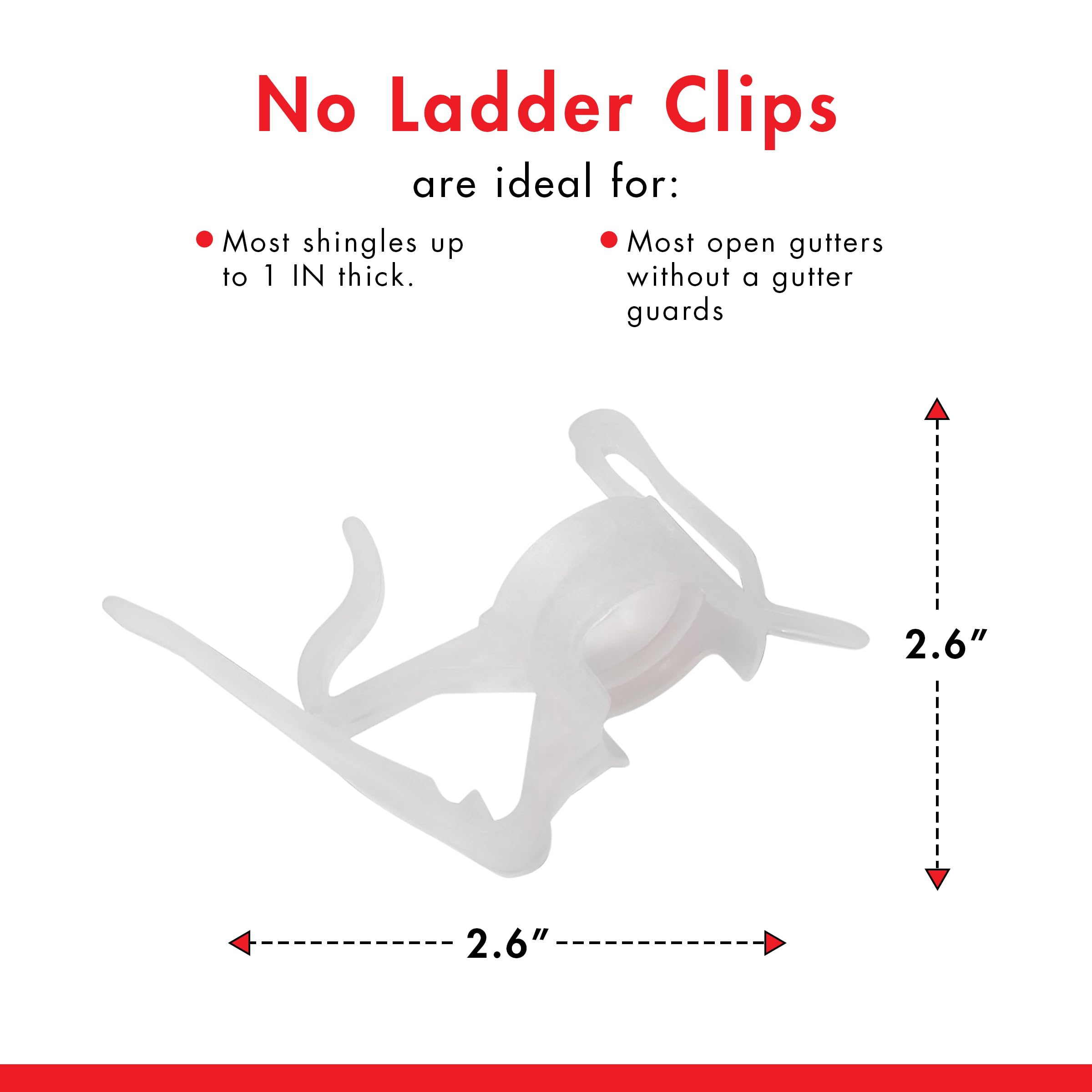 No Ladder enables decorating up to 100 feet with even clip spacing.