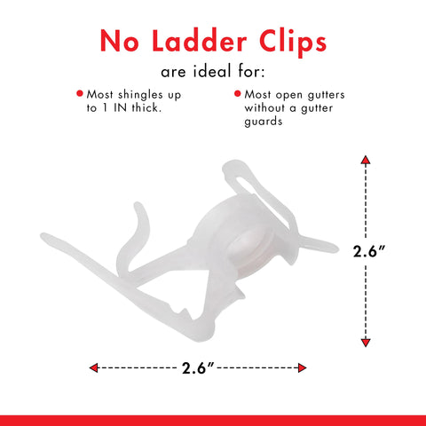 No Ladder enables decorating up to 100 feet with even clip spacing.