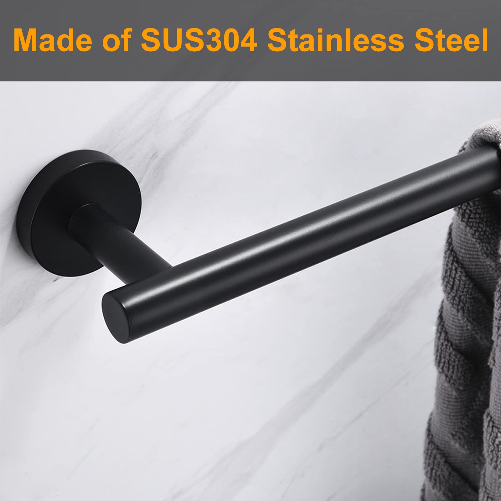 Nolimas compact single-layer towel bar ideal for small rooms