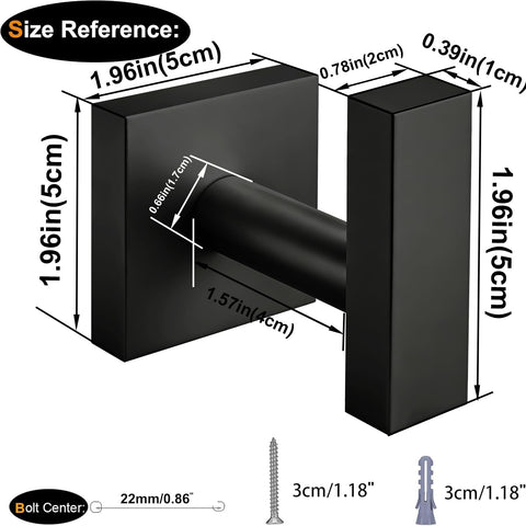 Nolimas heavy-duty robe hook wall-mounted provides sturdy towel and robe storage.