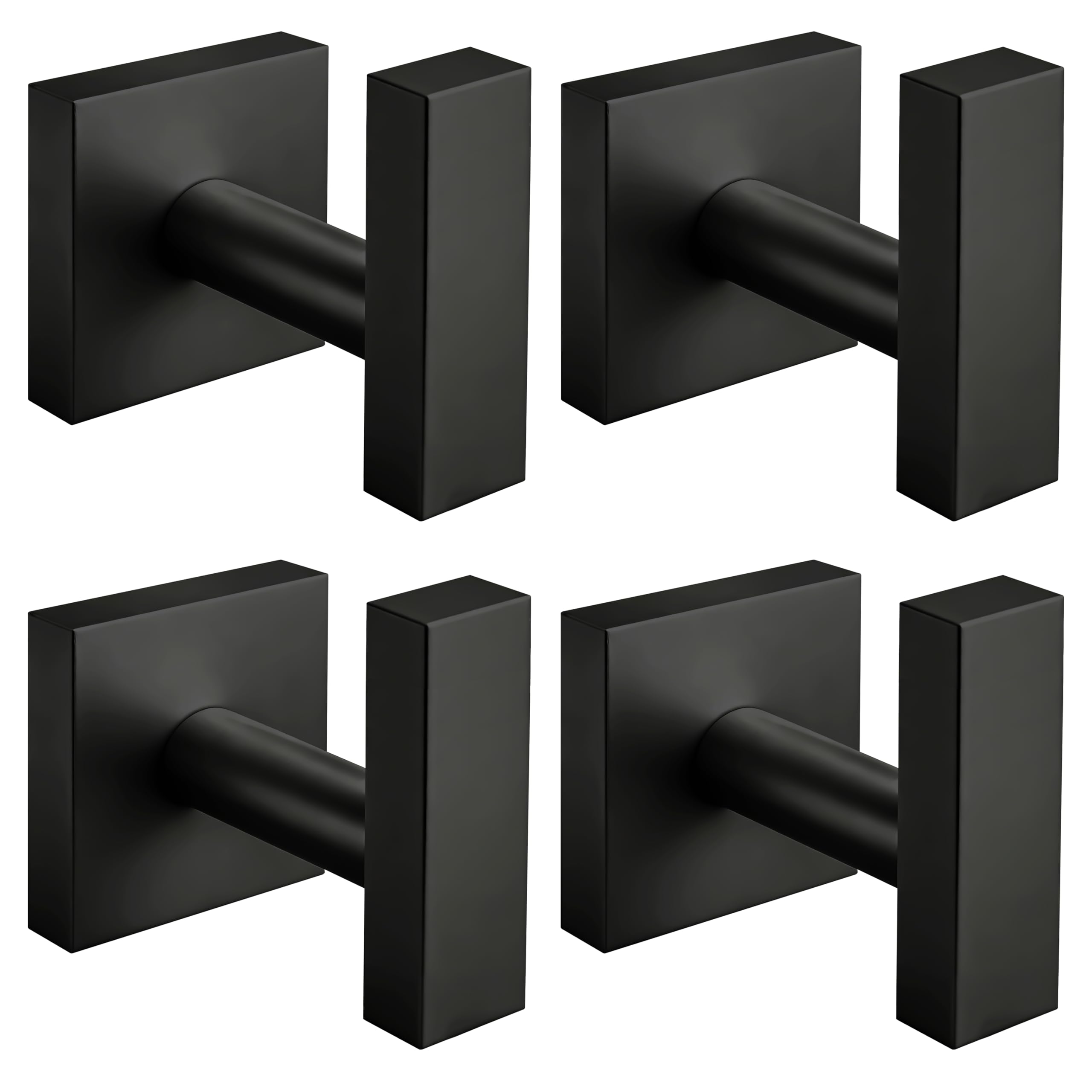 Nolimas matte black towel hooks for bathroom, corrosion-resistant in humid spaces.