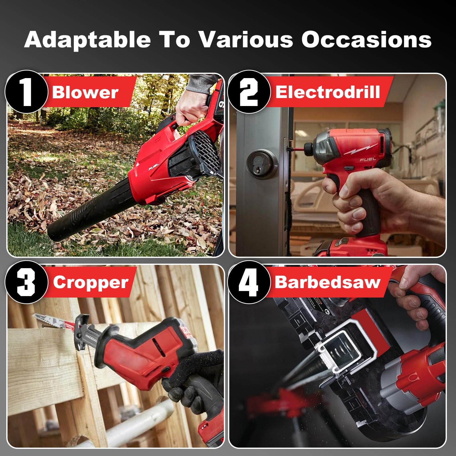 Nonbliep compact 8.0Ah Milwaukee pack suited for cordless jobs.