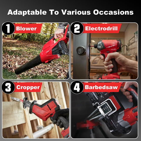 Nonbliep compact 8.0Ah Milwaukee pack suited for cordless jobs.