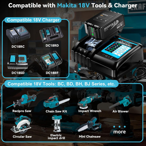 Nonbliep 8.0Ah battery suitable for BL1815 and BL1860 models