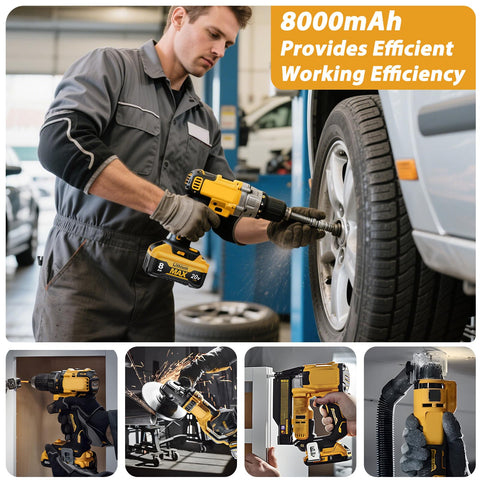 Nonbliep high-capacity battery extends runtime for demanding tasks.