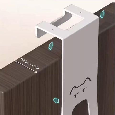 Durable metal construction ensures daily use with a clean white finish.