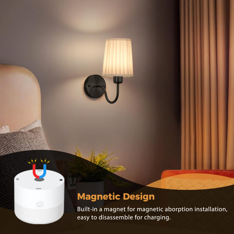 NookNova dimmable 3-color temps with 10 brightness levels.
