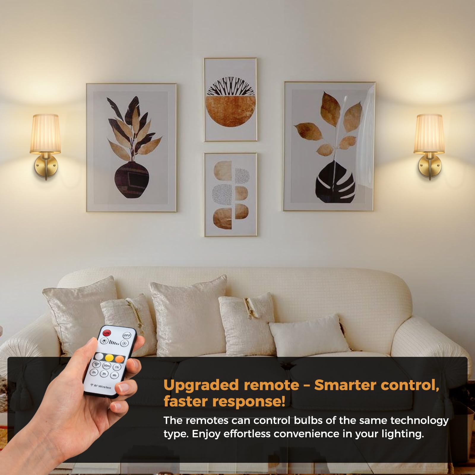 NookNova dimmable lighting with ten levels for customizable mood