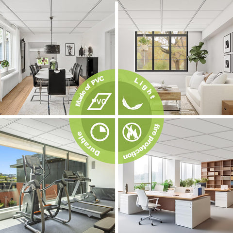 Noooza 2x4 tiles set offers versatile upgrade for homes, offices, and eateries.