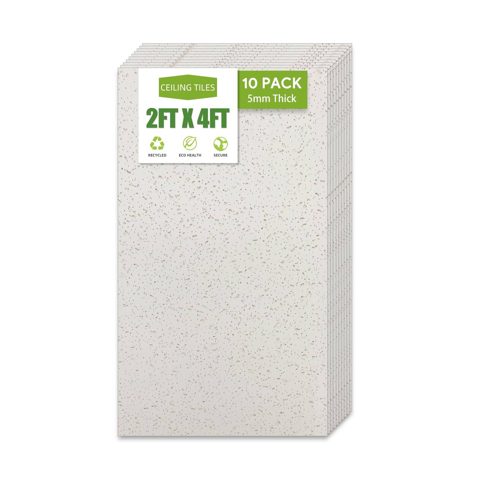 Noooza 2x4 printed pro ceiling tile in a modern drop ceiling setting for easy upgrades