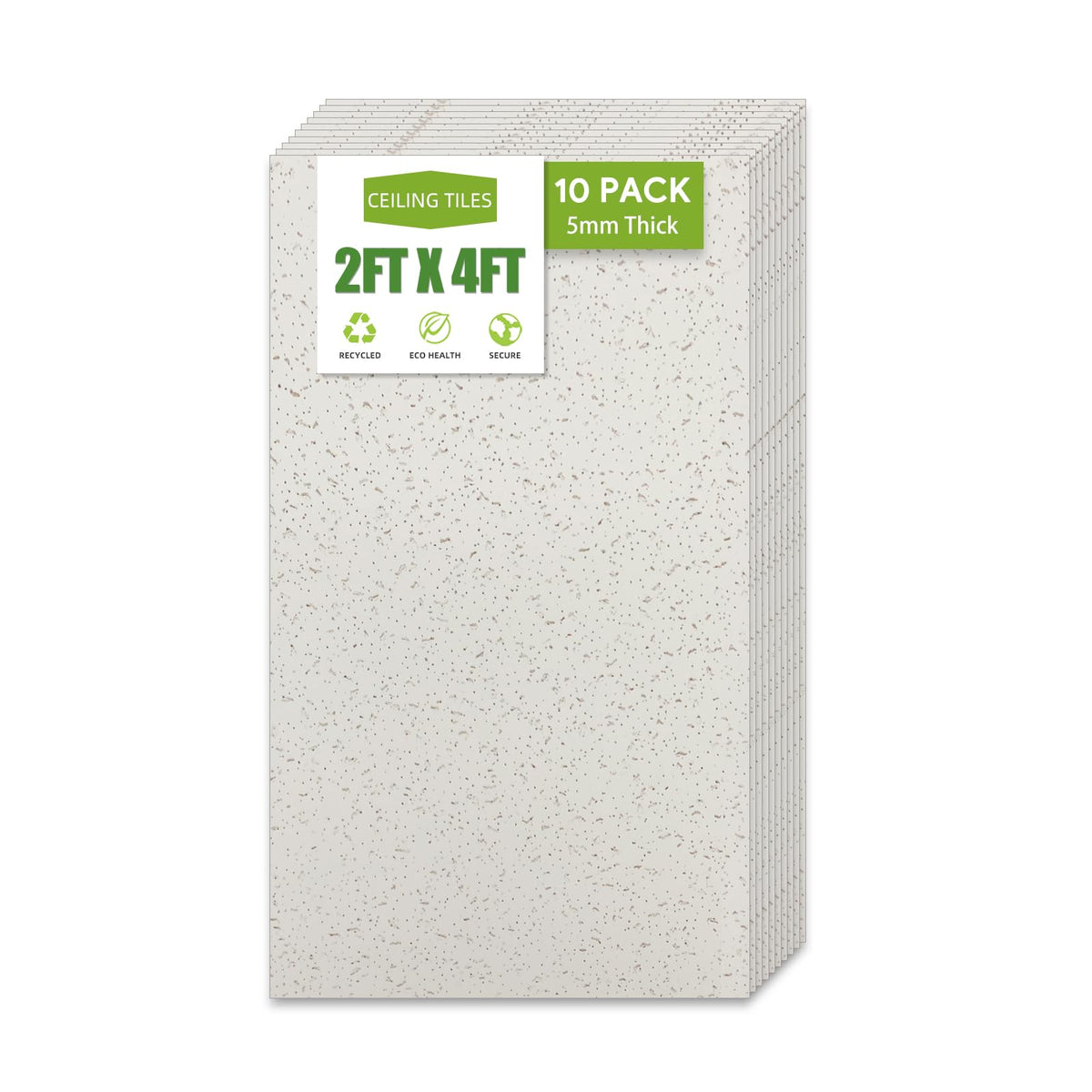 Noooza 2x4 printed pro ceiling tile in a modern drop ceiling setting for easy upgrades