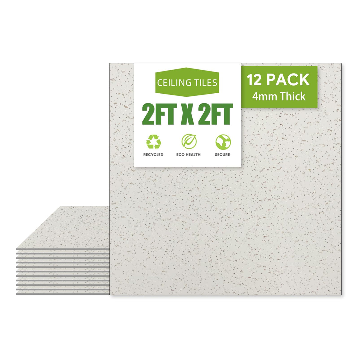 Noooza 2x2 ceiling tile with waterproof surface for easy maintenance.
