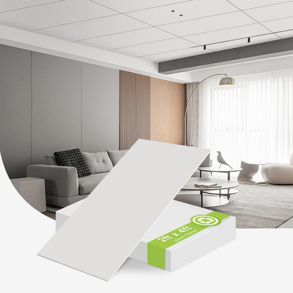 Noooza durable PVC ceiling tile resists warping and fading in high-traffic areas.